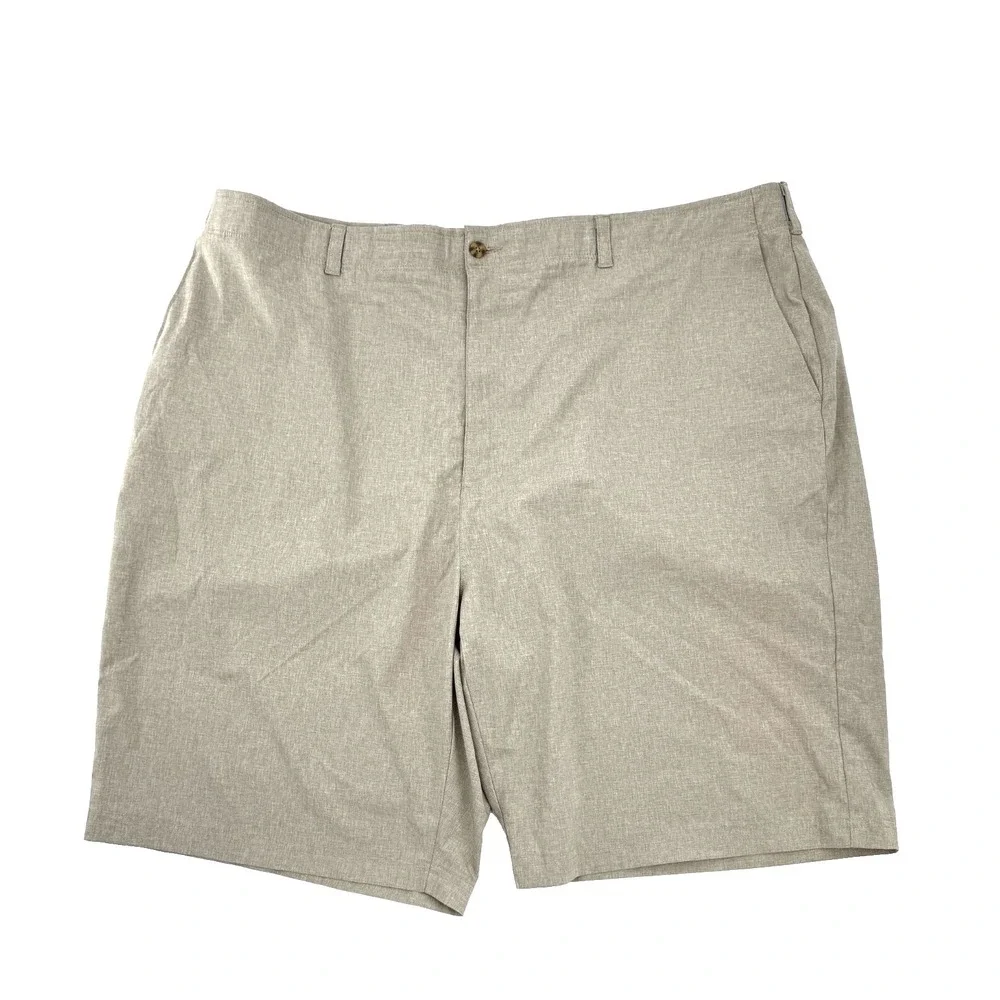 Ben Hogan Men's Golf Shorts 44 Beige Activewear Flat Front Stretch Preppy‎ Chino
